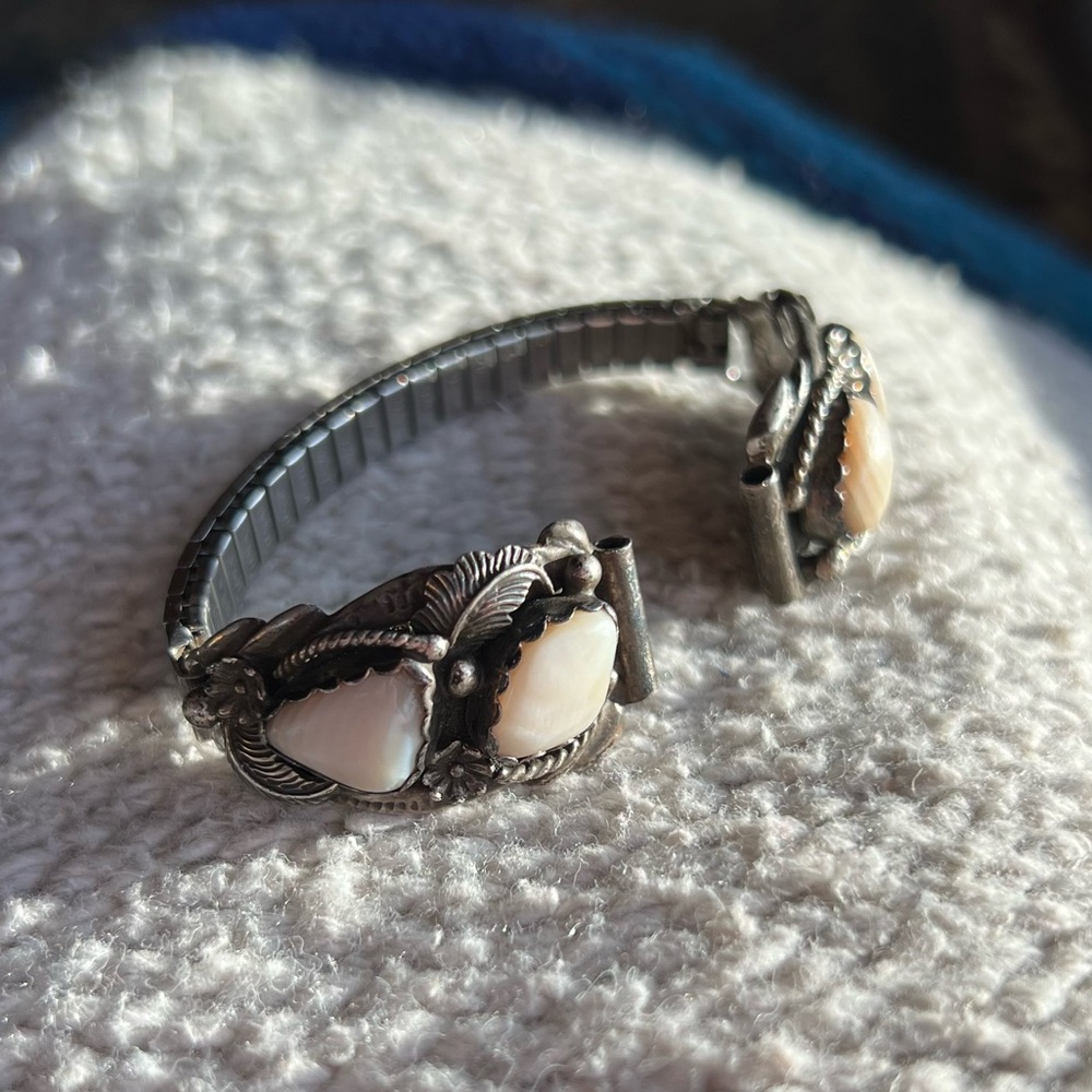 Vintage Sterling Silver Navajo Watch Band